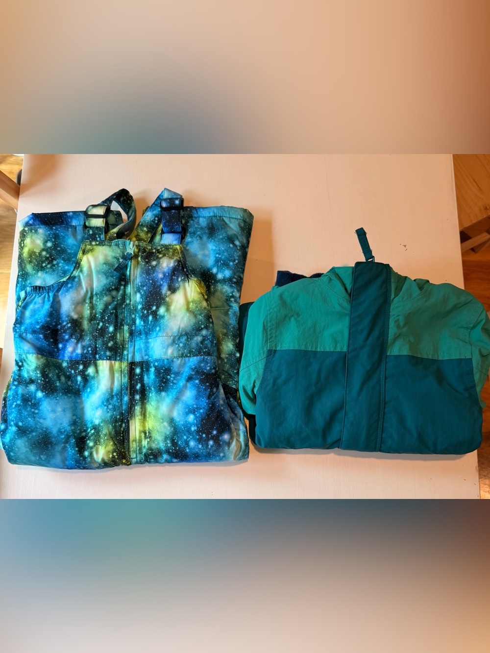 Lands' End Kids Teal & Navy Hooded Jacket